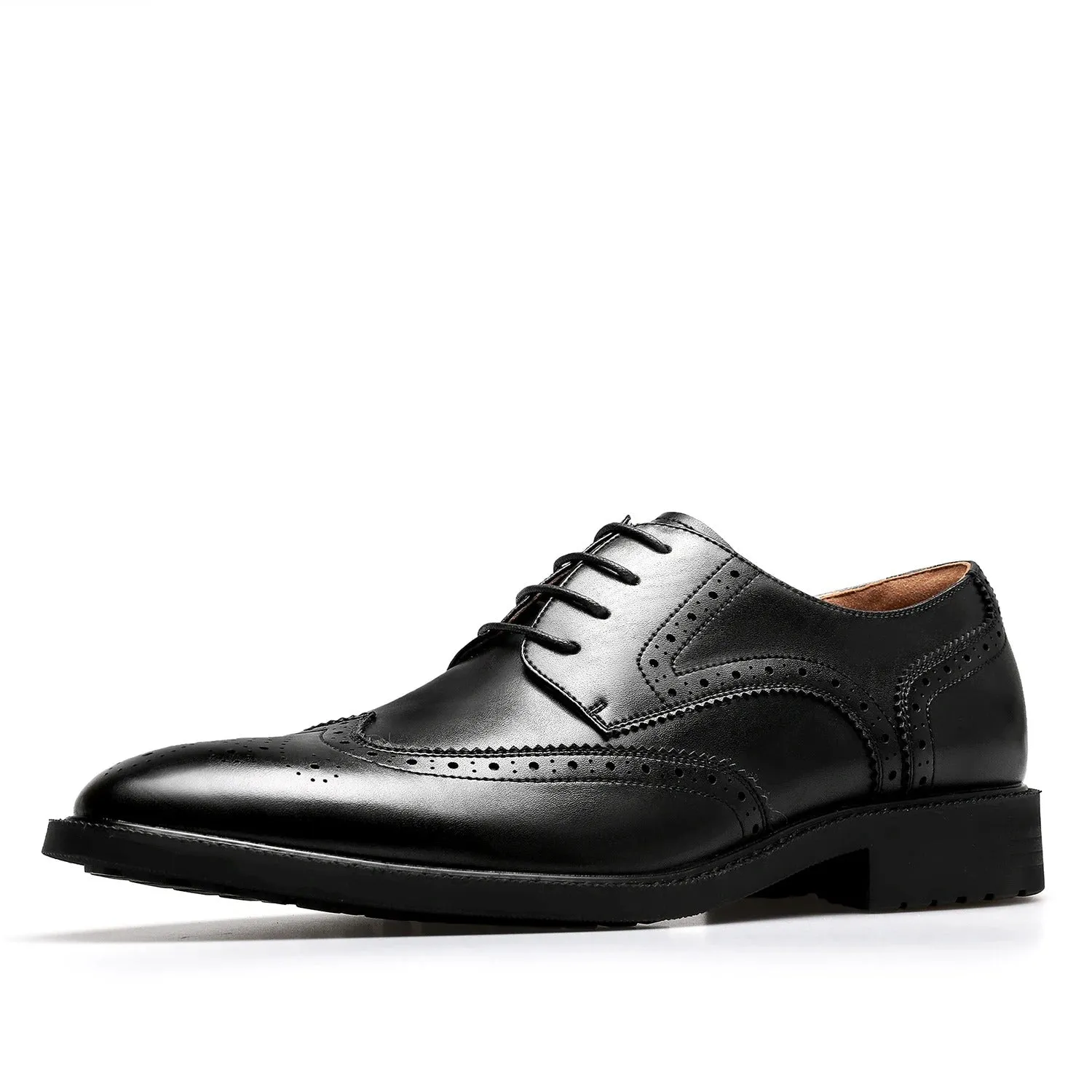 Matthew  English Carved Derby Leather Shoes