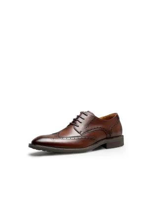 Matthew  English Carved Derby Leather Shoes