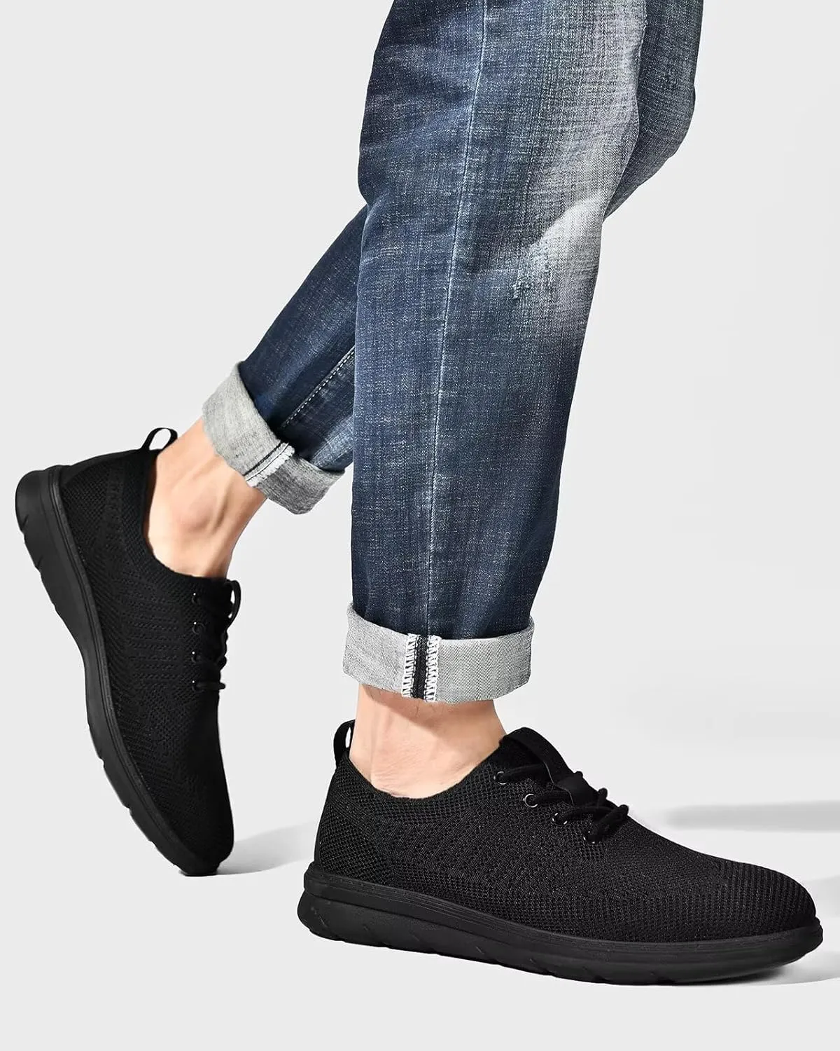Men's Dress Oxfords Casual Walking Shoes Lightweight Mesh Business Work Sneakers Tennis Footwear