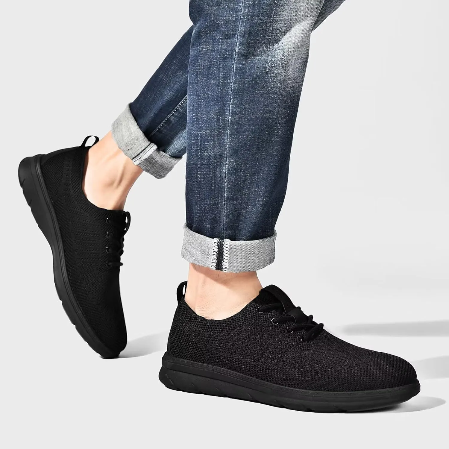 Men's Dress Oxfords Casual Walking Shoes Lightweight Mesh Business Work Sneakers Tennis Footwear