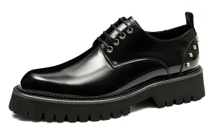 Men's Dress Rivets Thick Sole Derby