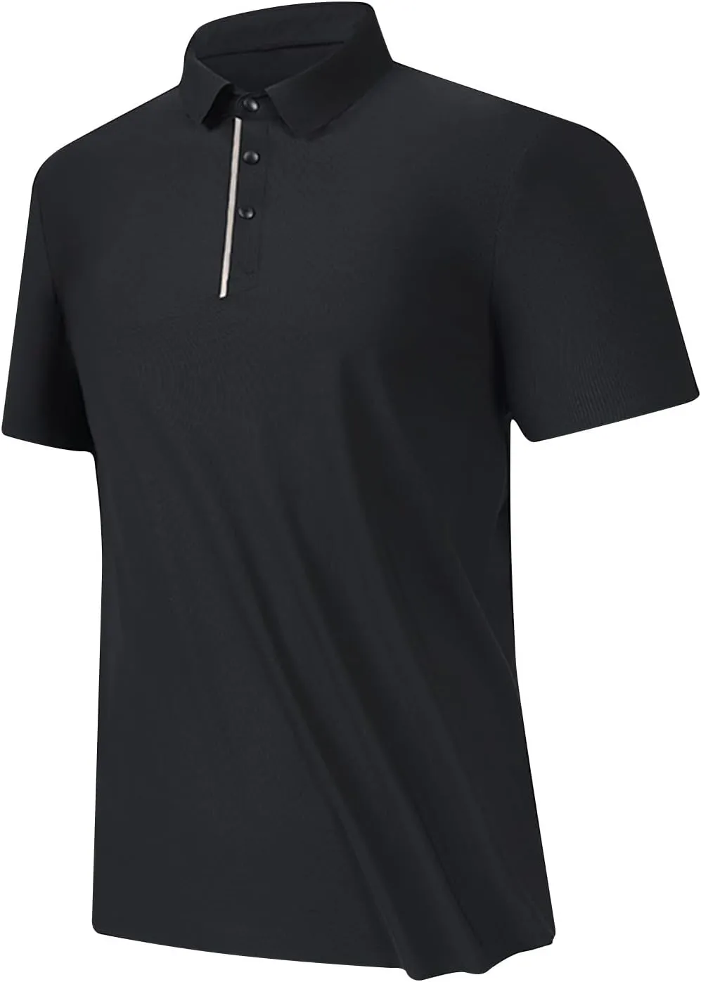 Mens Golf Shirts Short Sleeve Moisture Wicking Collared Shirt Business Casual Plain Tee Shirt Lightweight Big and Tall