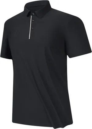 Mens Golf Shirts Short Sleeve Moisture Wicking Collared Shirt Business Casual Plain Tee Shirt Lightweight Big and Tall