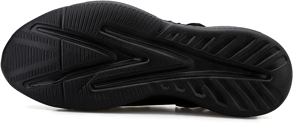 Mens Sandals with Arch Support Plantar Fasciitis Slip On Sport Slides Comfy Leather Shoes Outdoor Indoor Adjustable Straps