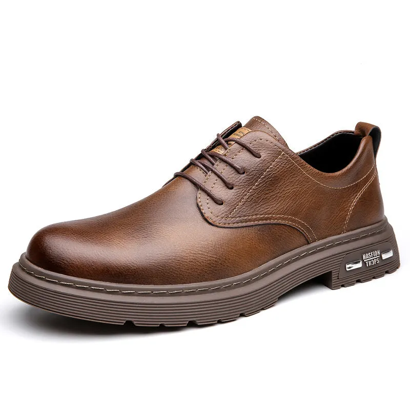 Men's Soft Leather Casual Oxford Shoes (In Stock)