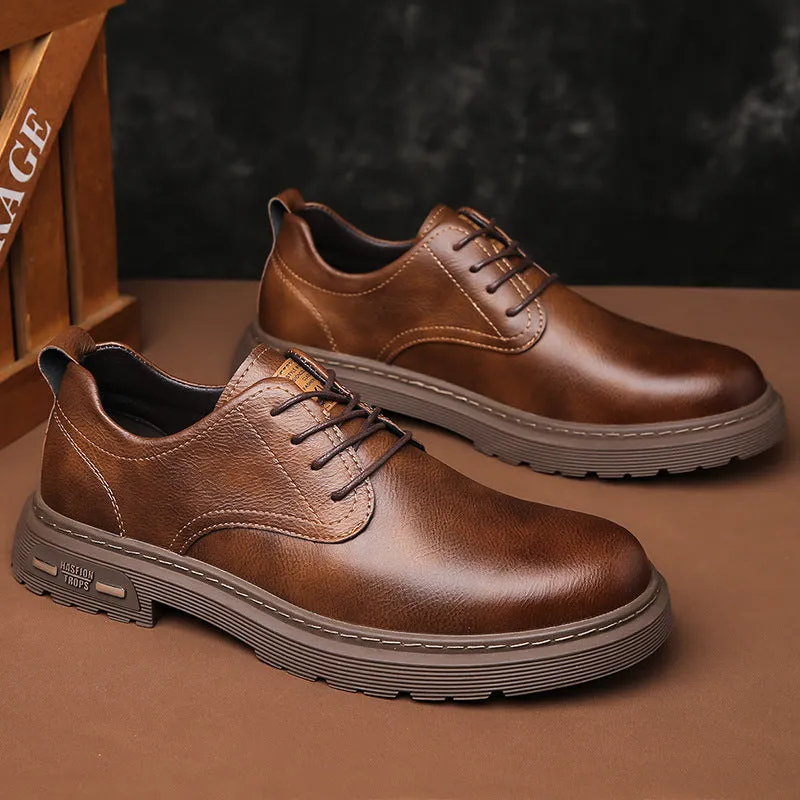 Men's Soft Leather Casual Oxford Shoes (In Stock)