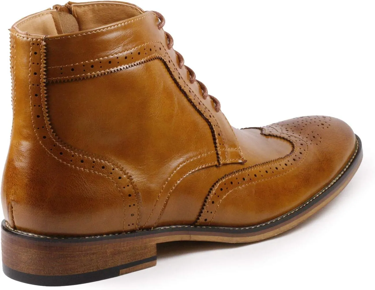 Metrocharm MC141 Men's Wing Tip Lace up Ankle Dress Oxford Boot