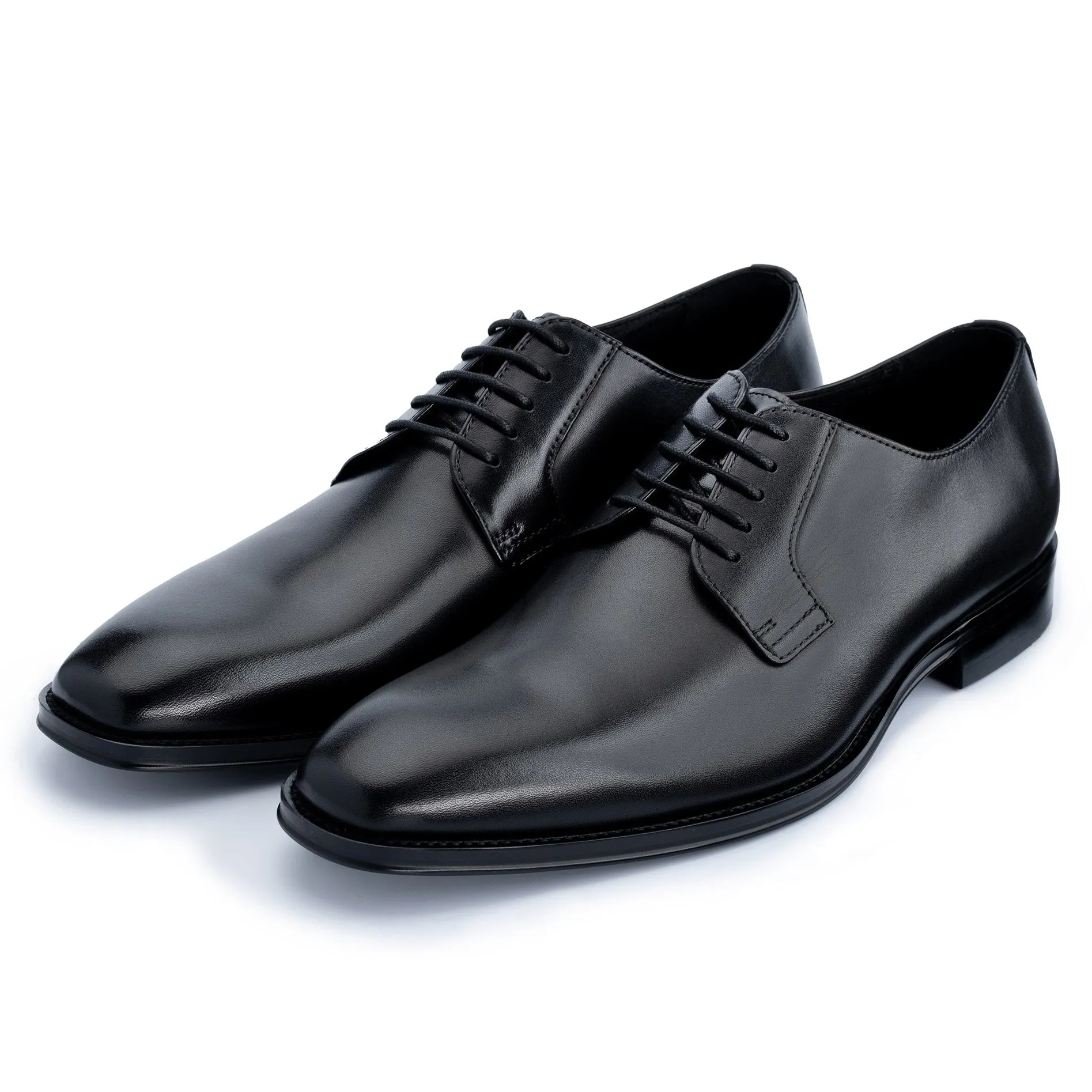 Mumford Black Derby Shoes