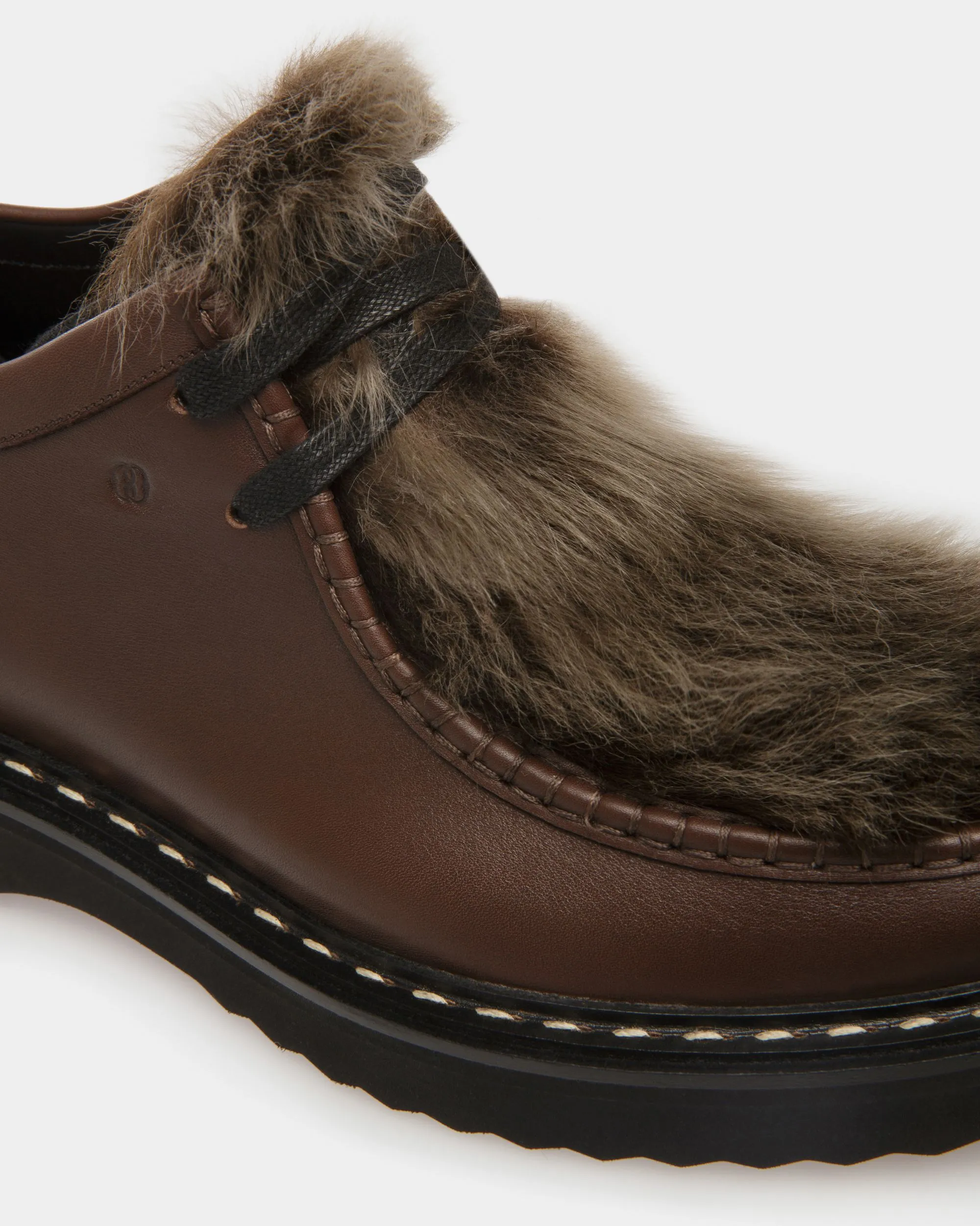 Neasden Derby Shoes In Brown Leather