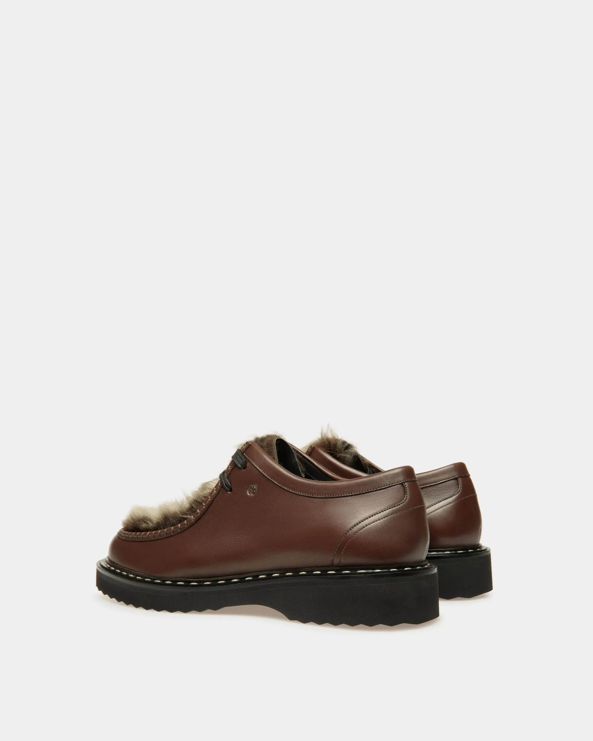 Neasden Derby Shoes In Brown Leather