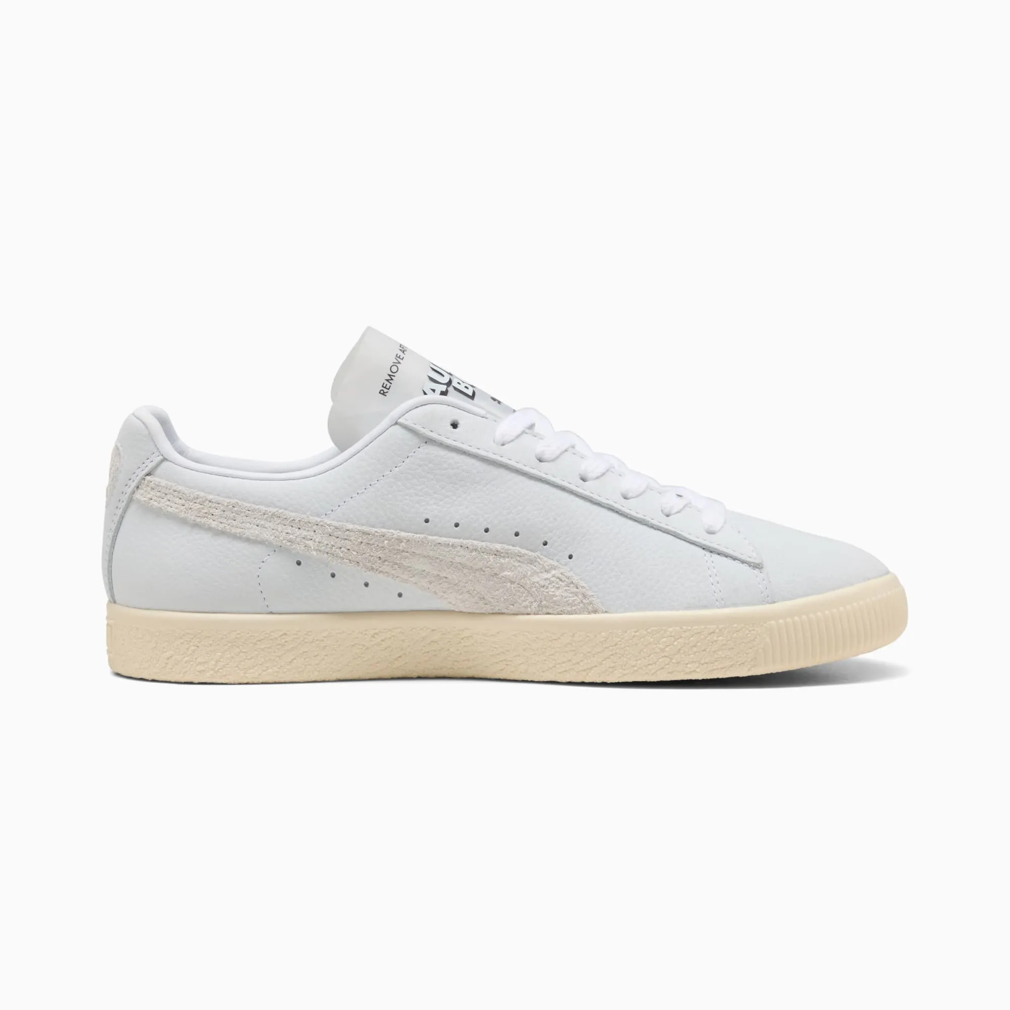 NEW Men's PUMA CLYDE LAUNDRY BOYS II White Frosted Ivory SUEDE Shoes AUTHENTIC IN BOX
