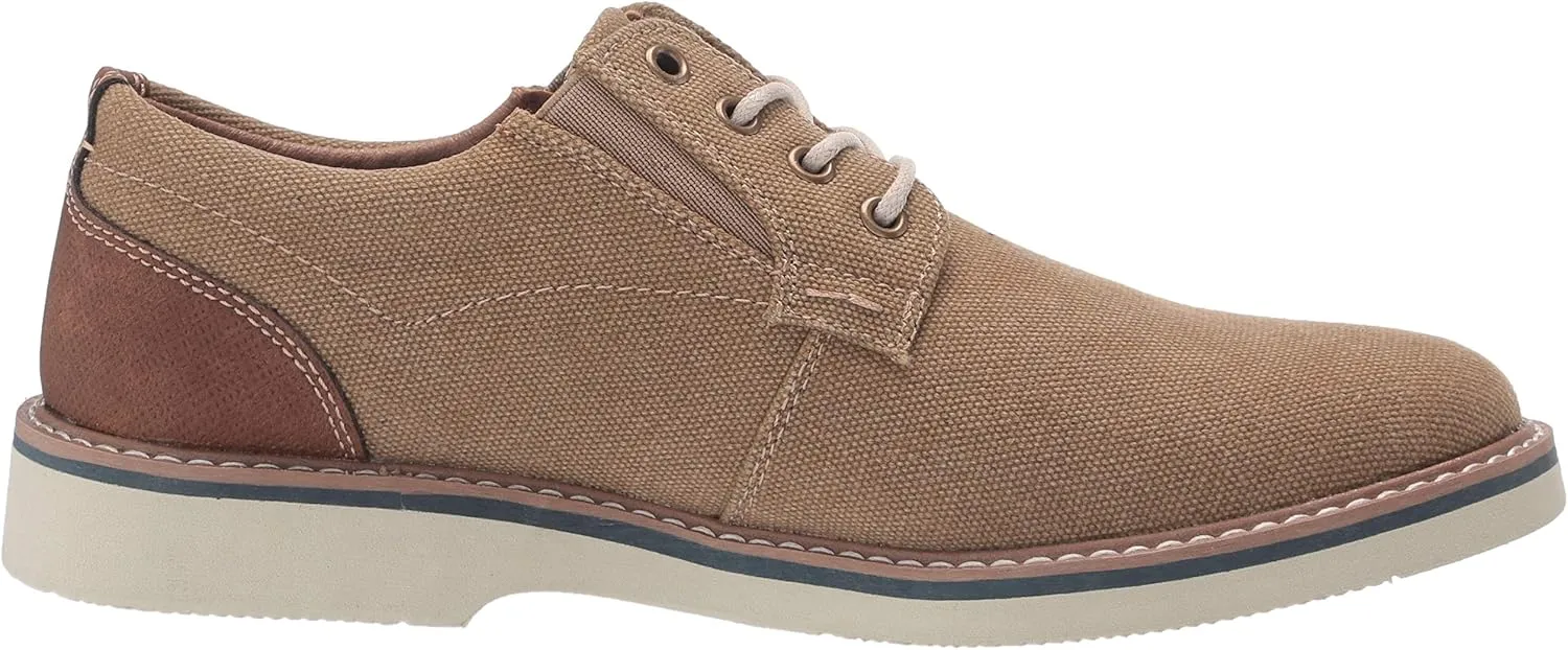 Nunn Bush Men's Barklay Canvas Plain Toe Oxford Lace Up