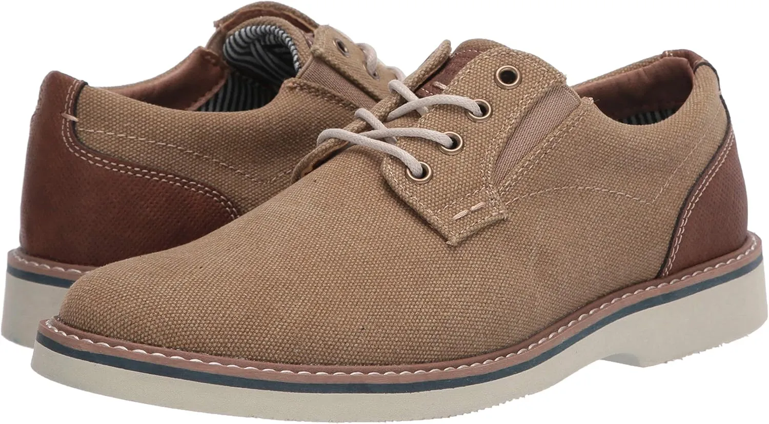 Nunn Bush Men's Barklay Canvas Plain Toe Oxford Lace Up