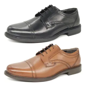Oaktrak Mens Leather Derby Lace Up Leather Shoes