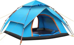 Outdoor Tent 3-4 Persons Outdoor Automatic Quick Open Tent Waterproof Camping Tent Family Outdoor Instant Setup Tent Protable Tents (Color : Green) (Color : Blue)