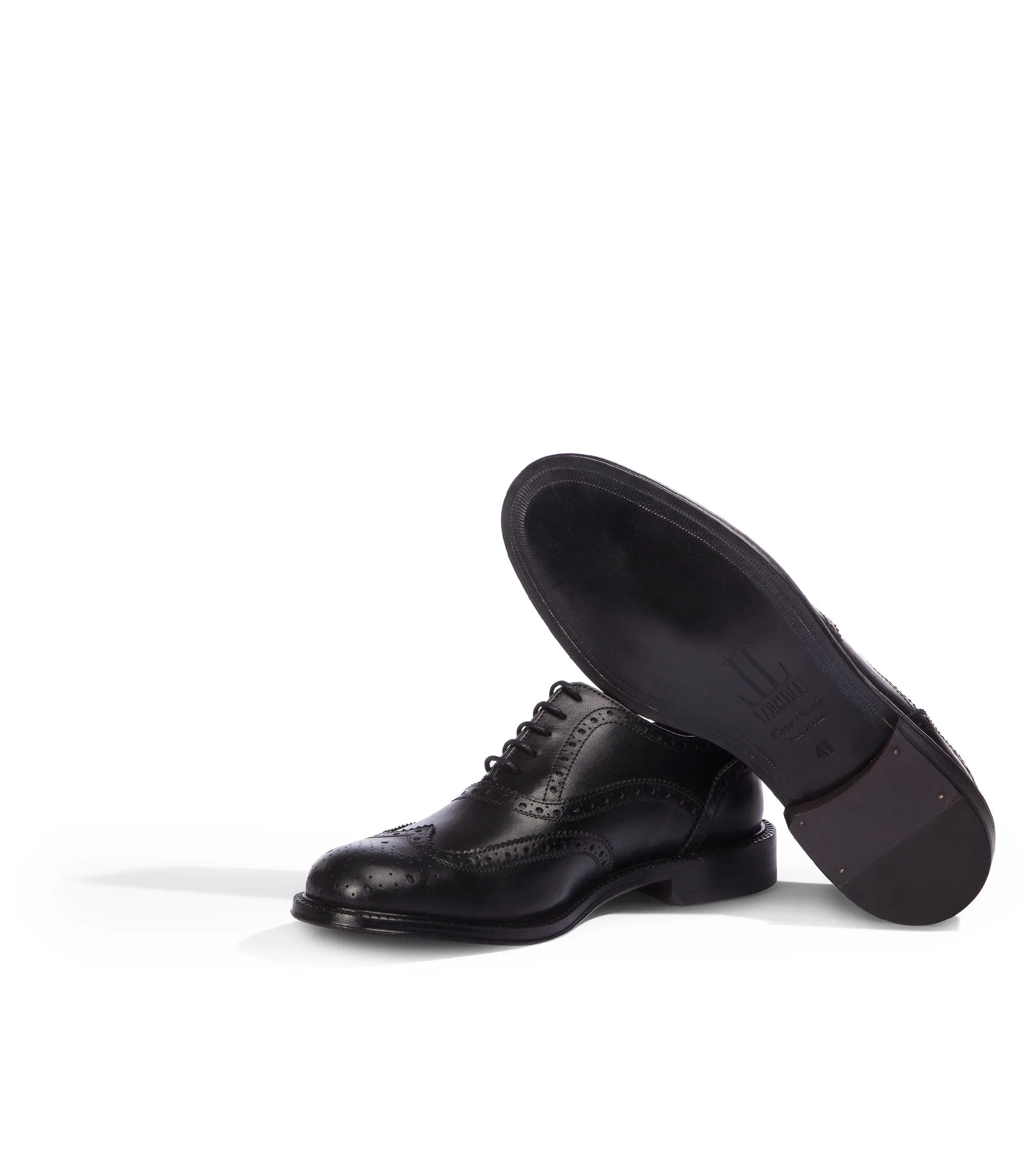Oxford brogue in pelle nera