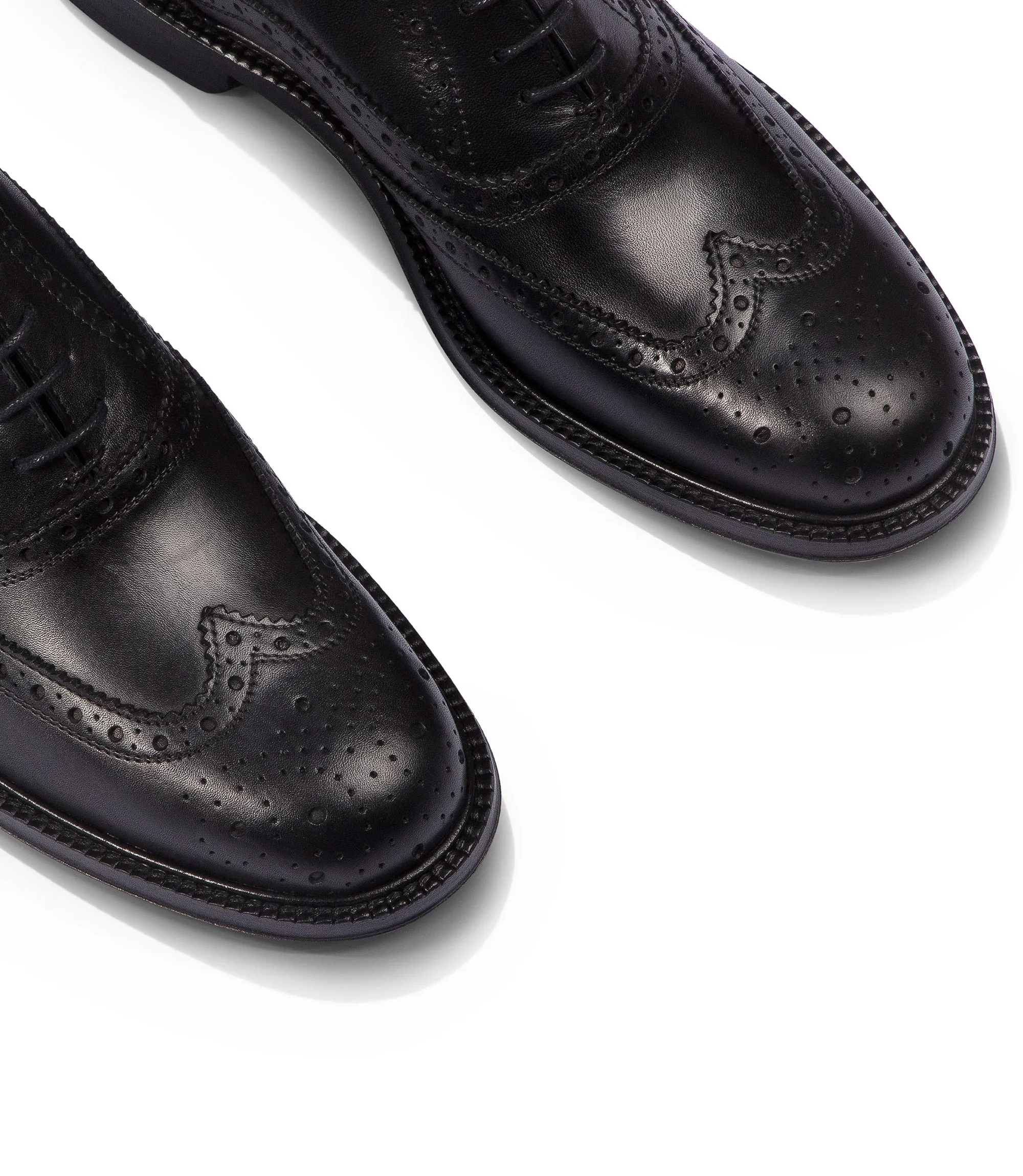 Oxford brogue in pelle nera
