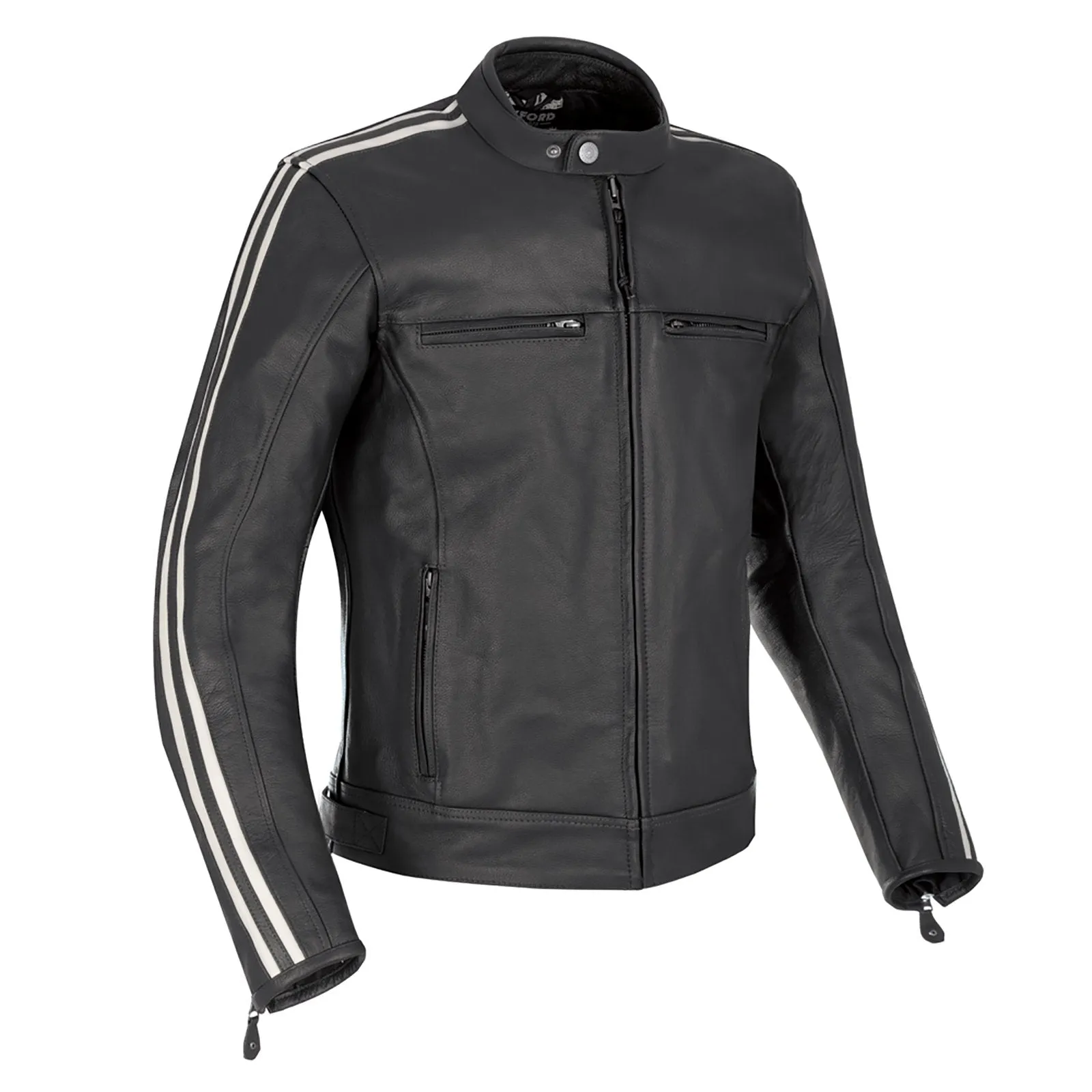 Oxford OXFORD BLADON LEATHER JACKET BLACK XL