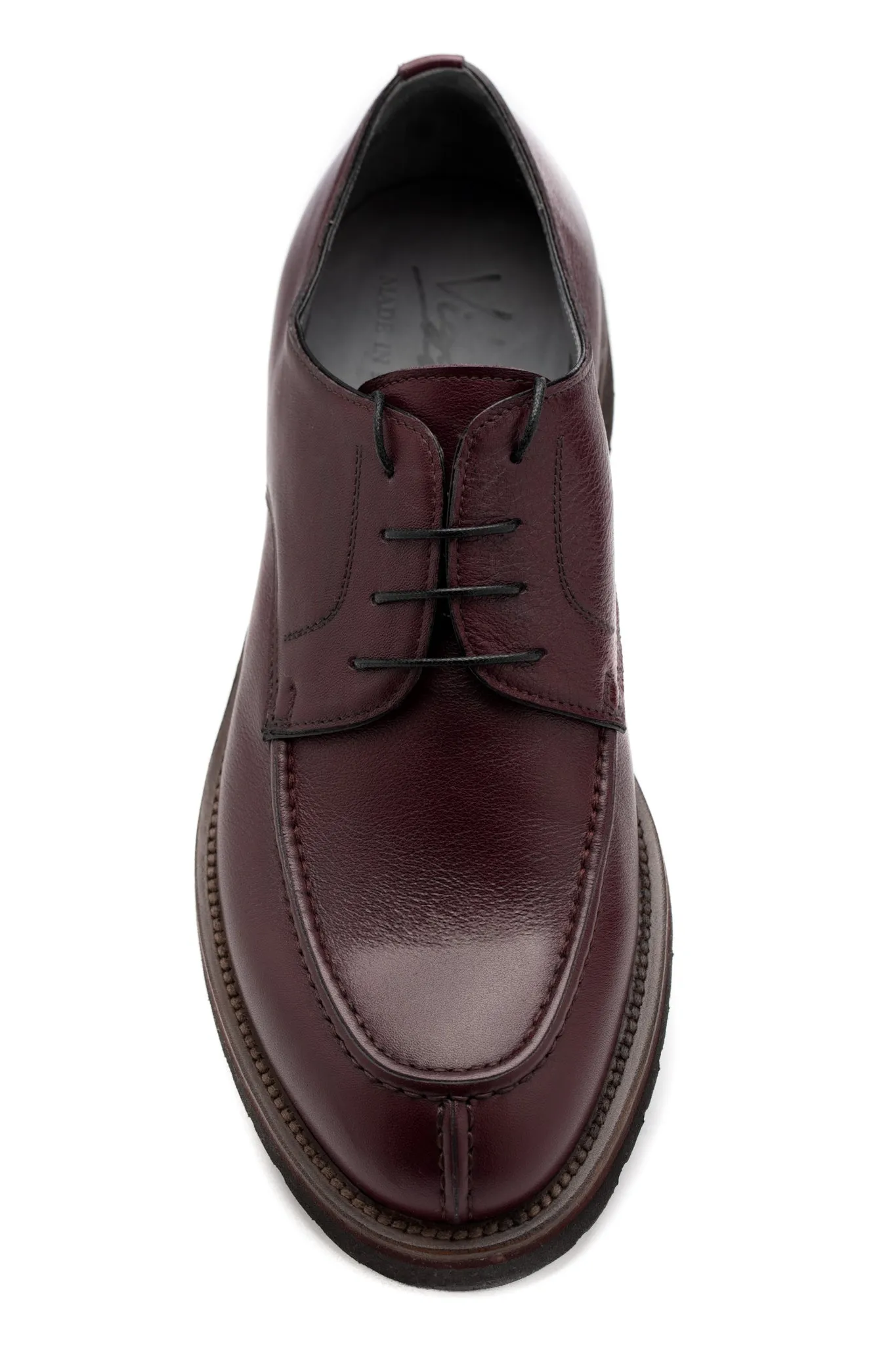 Pantofi business derby bordeaux