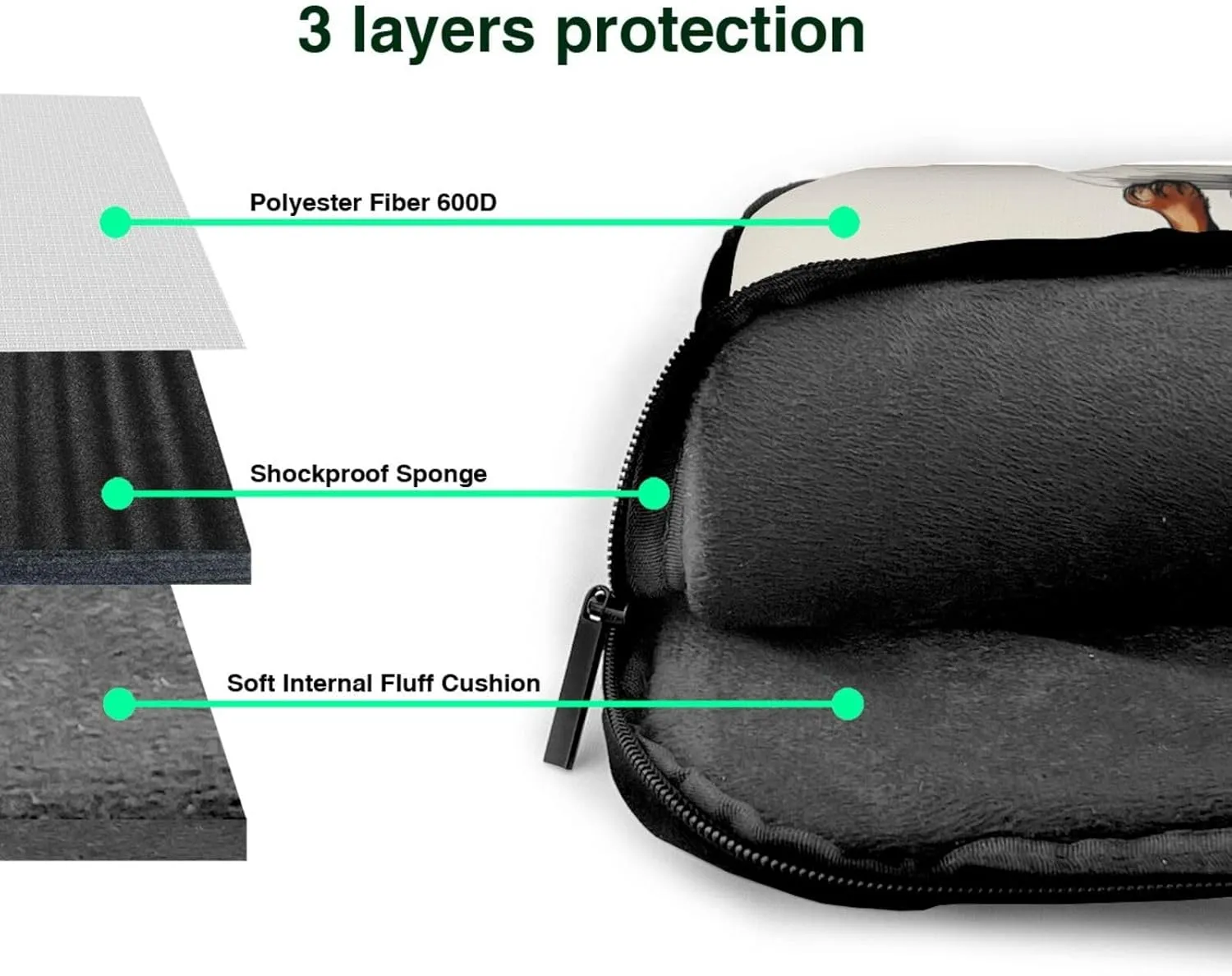 Parisian Dachshund Print Laptop Case and Computer Bag - Versatile Laptop Bag for Men Laptop Shoulder Bag