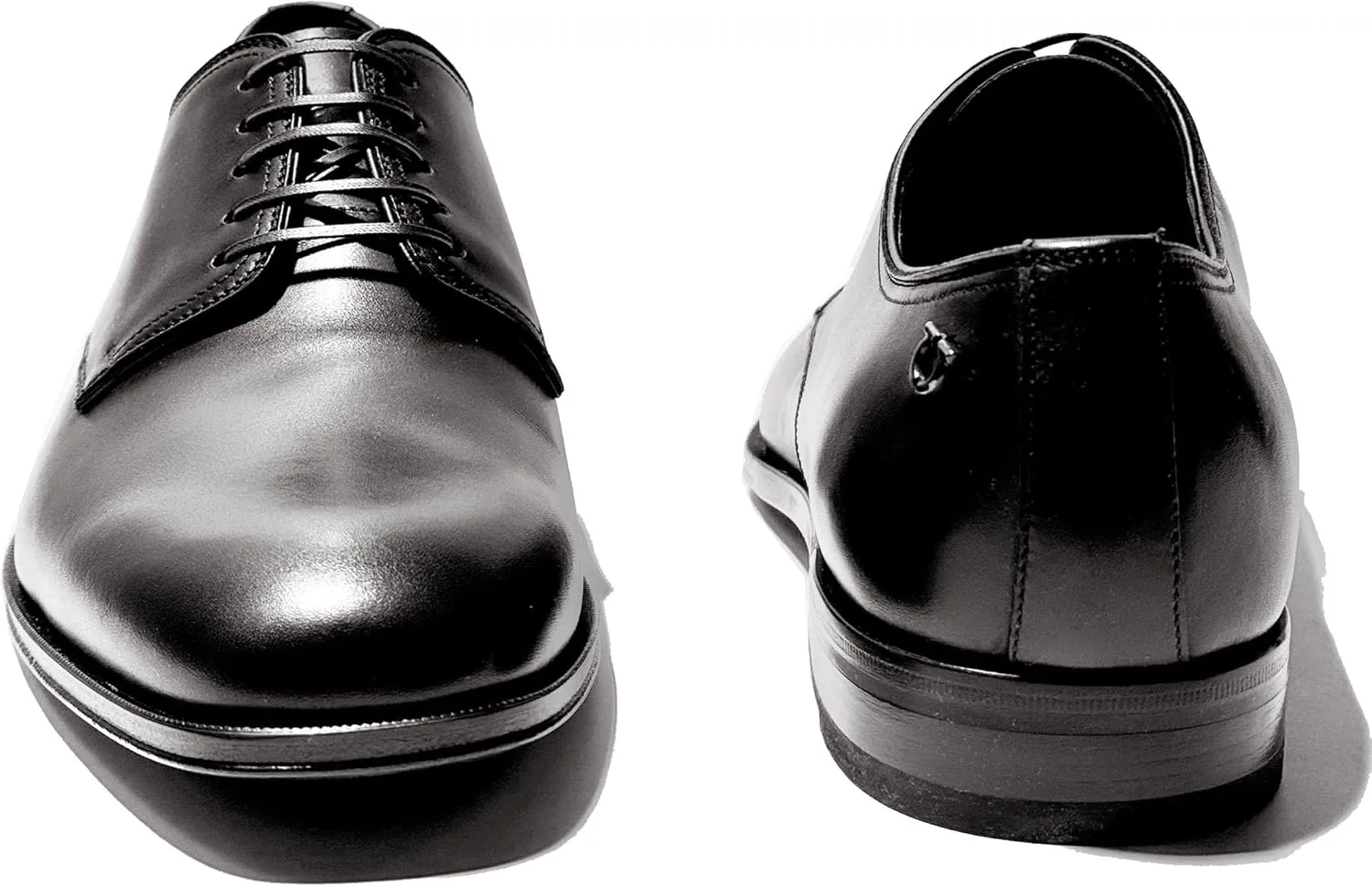 PERSHORE Leather Plain Toe Oxford Welted Black Dress Gancini (Salvatore