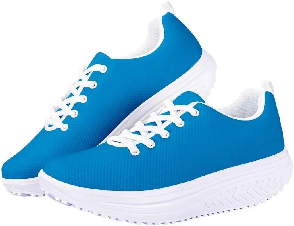 PinUp Angel Ladies Rocking Shoes Womens Lace-up Wedges Tennis Platform Walking Sneakers