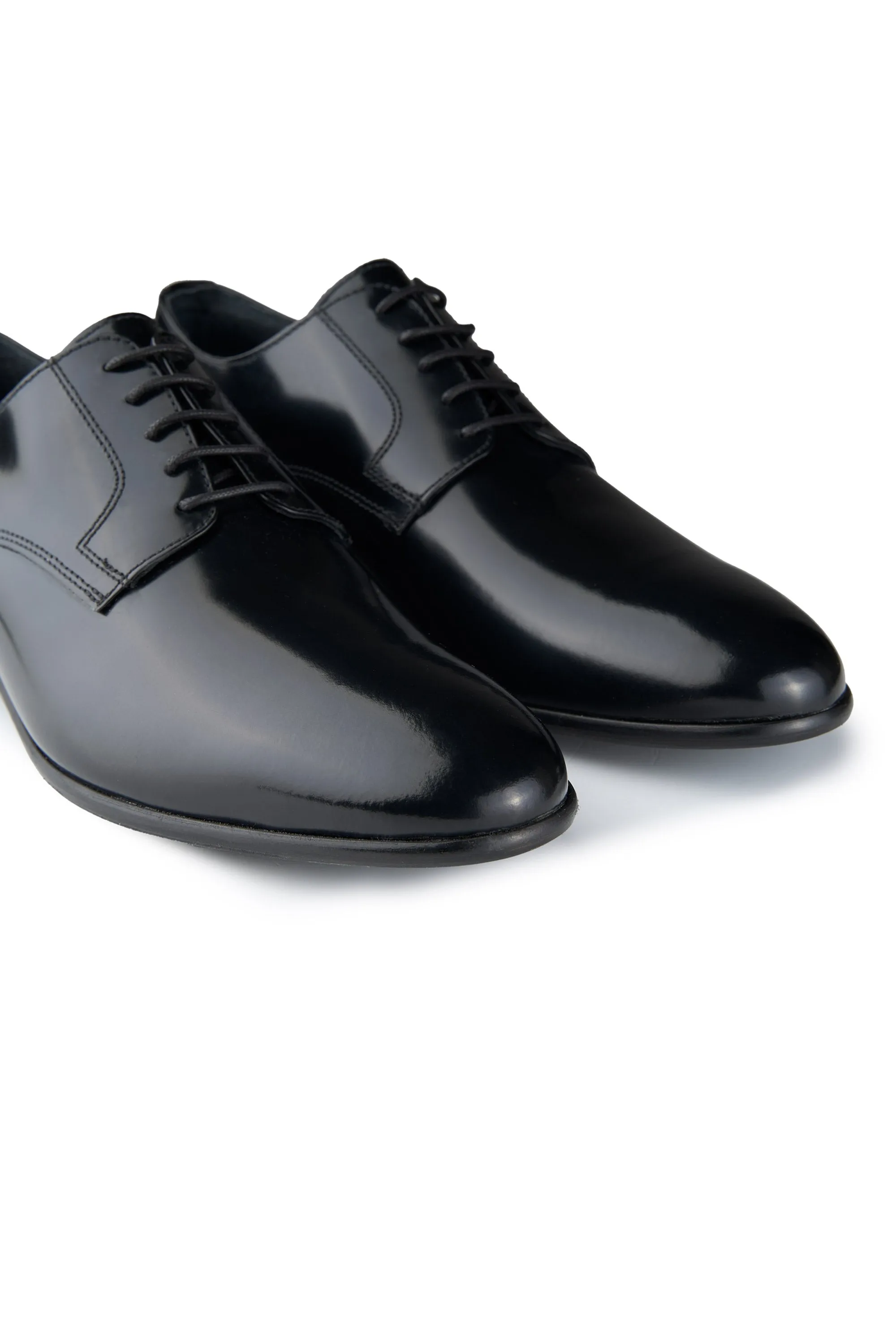 Polished Leather Formal Derby Shoes
