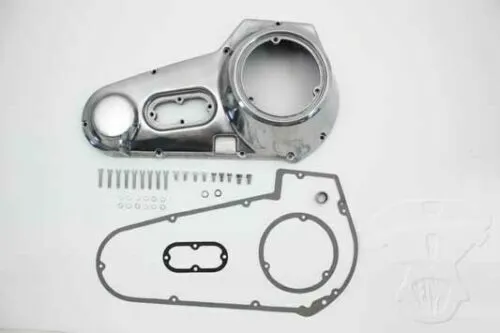 Polished Outer Primary Cover Kit for Harley Davidson by V-Twin