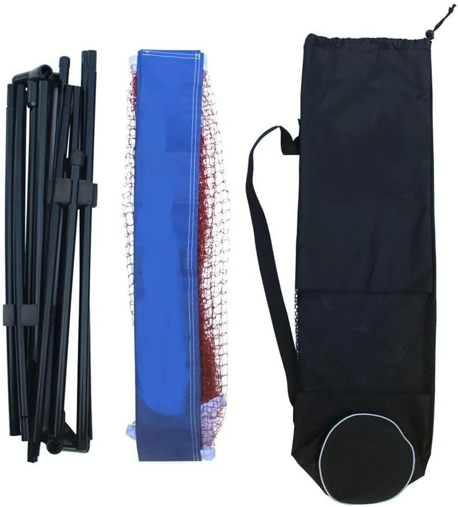 Portable Badminton Net, Height Adjustable Sports Net for Outdoor and Indoor Use, Easy Setup for Badminton, Volleyball, Tennis, with Sturdy Base and Carry Bag