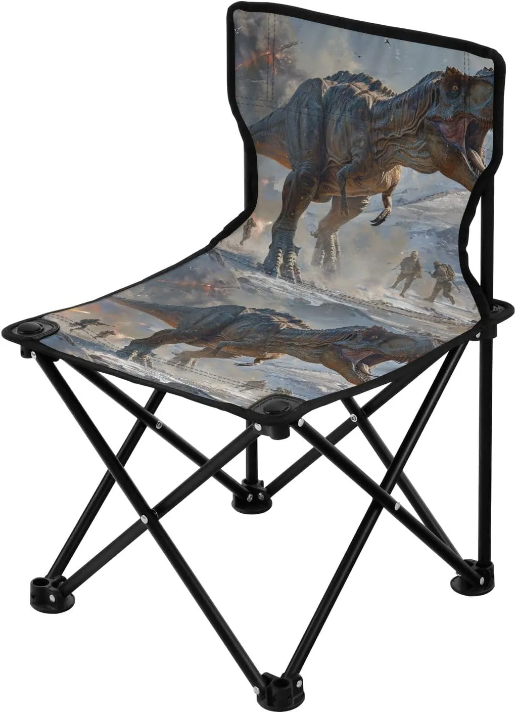 Portable Camping Folding Chairs Foldable Chair Small Dinosaur 1 Lightweight Backpacking Outdoor Outside Fishing