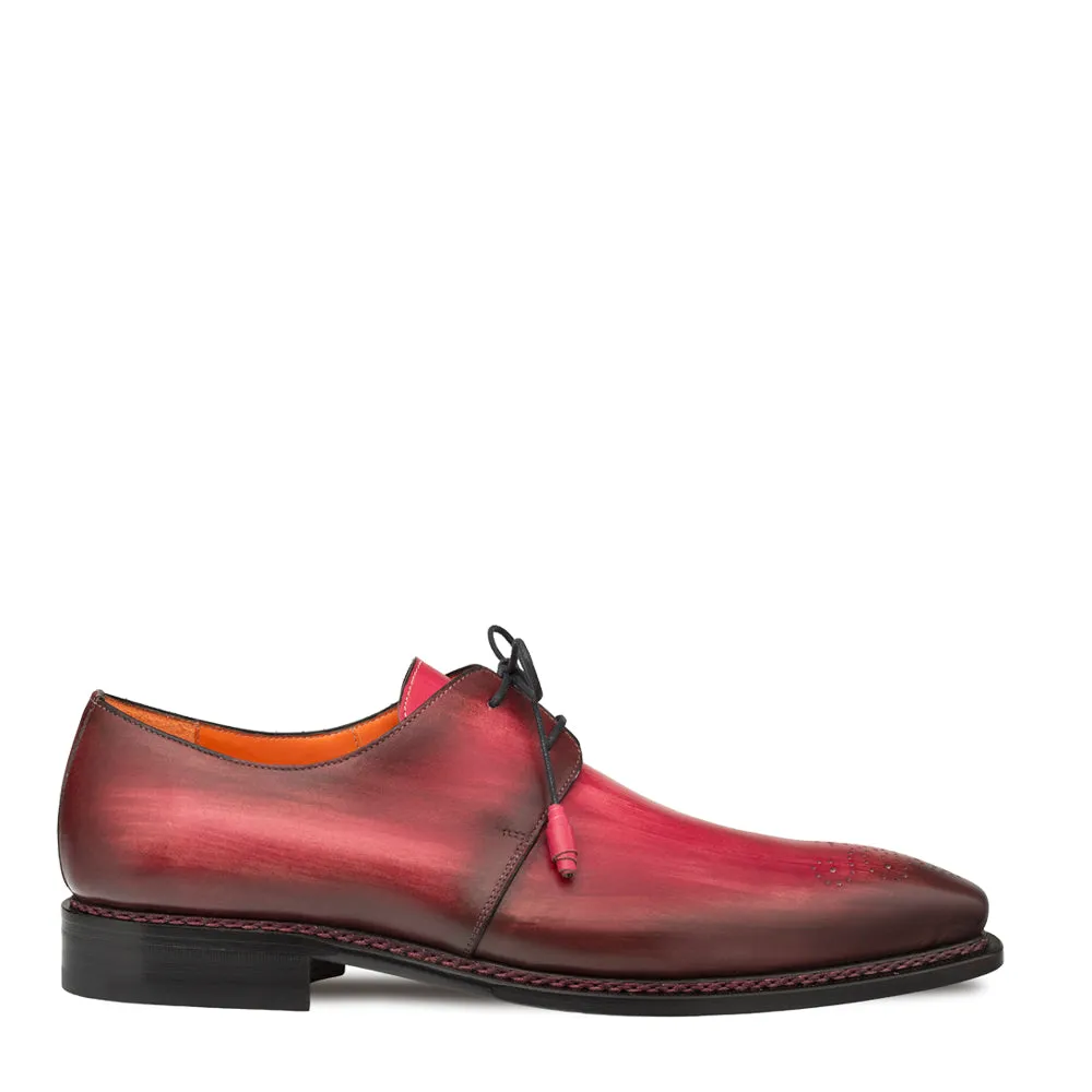 PRINCIPE PATINA LEATHER DERBY- Burgundy | Mezlan