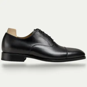 Randimo | Mens Black Calf Leather Derby Boots