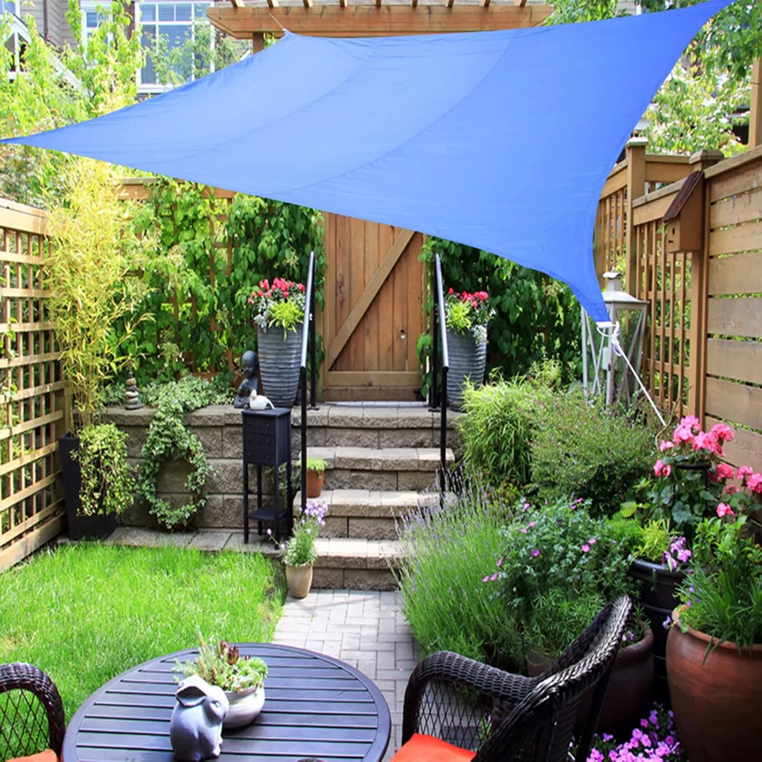 Rectangle Sun Shade Sails for Patios, Waterproof Awning Shelter, Patio Sunshade Cover Canopy for Garden Backyard Lawn Outdoor Activities (O 2x5m/6.6x16.4ft)