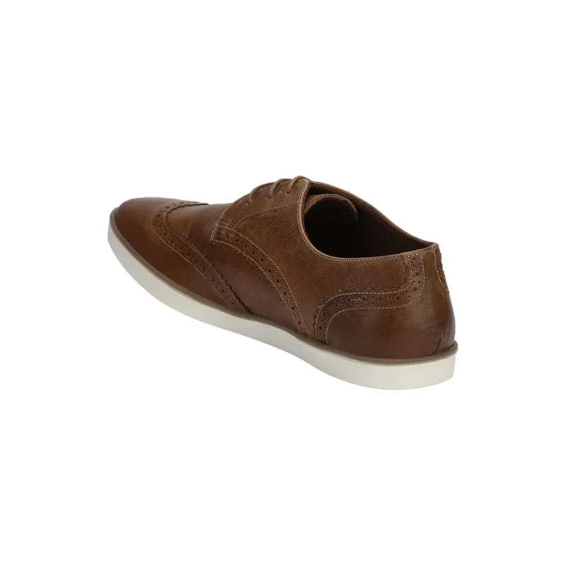 RedTape Men Tan Brogue Shoes