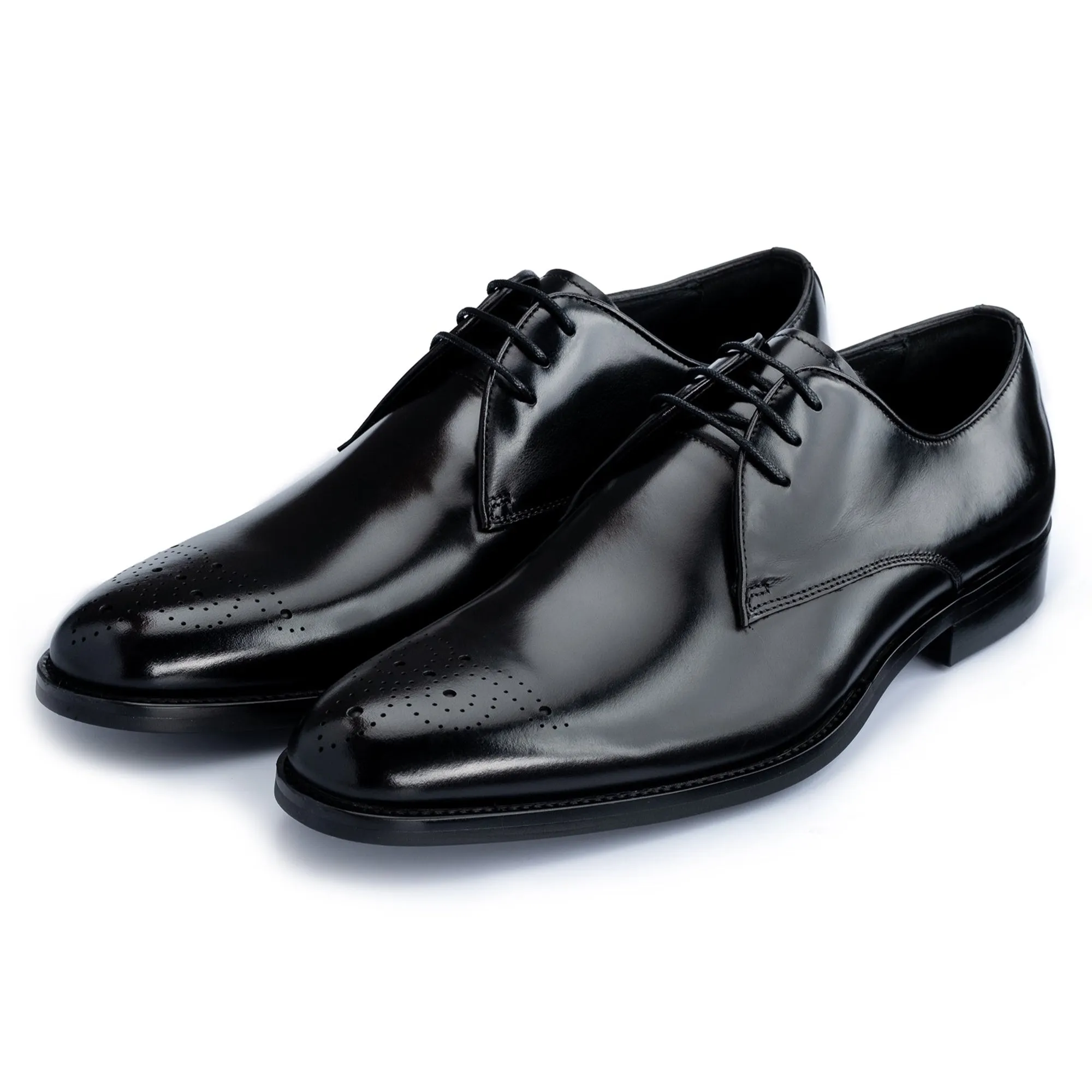 Romsey Black Derby Shoes