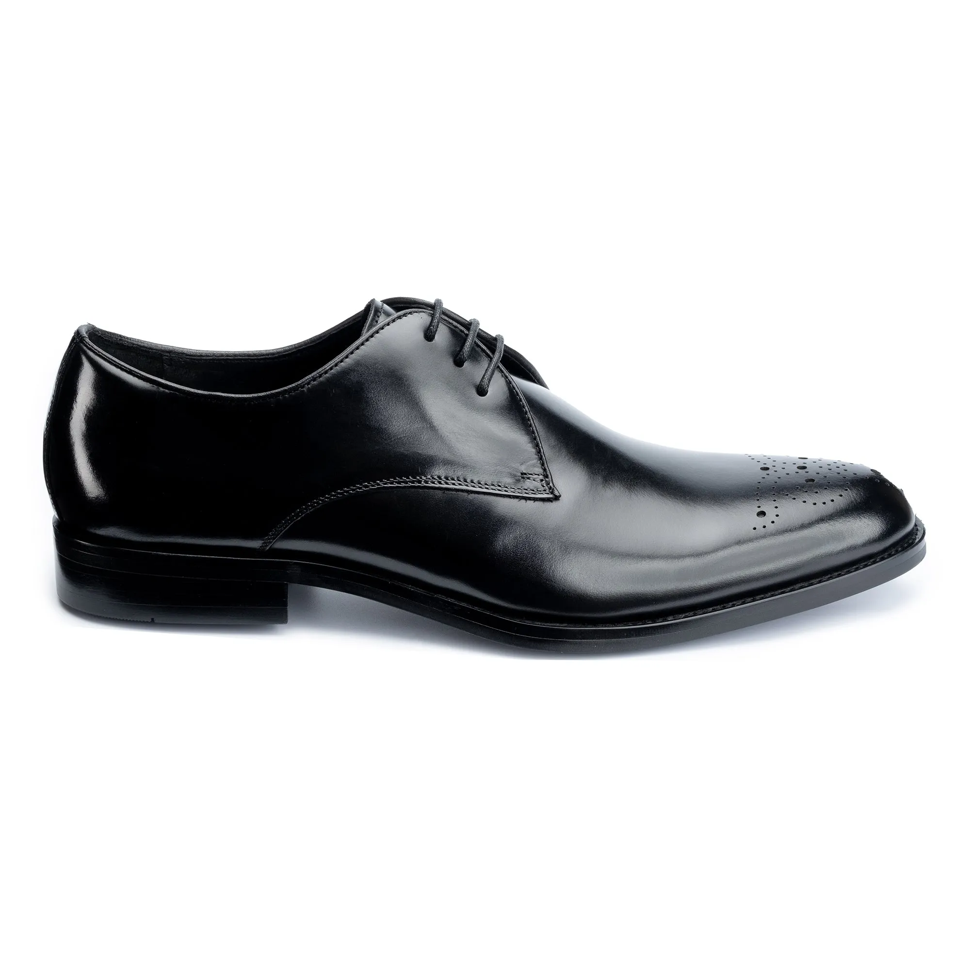 Romsey Black Derby Shoes
