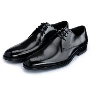 Romsey Black Derby Shoes