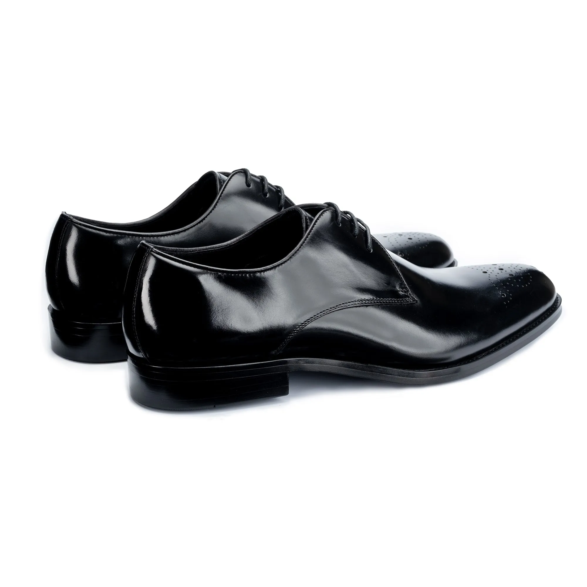 Romsey Black Derby Shoes