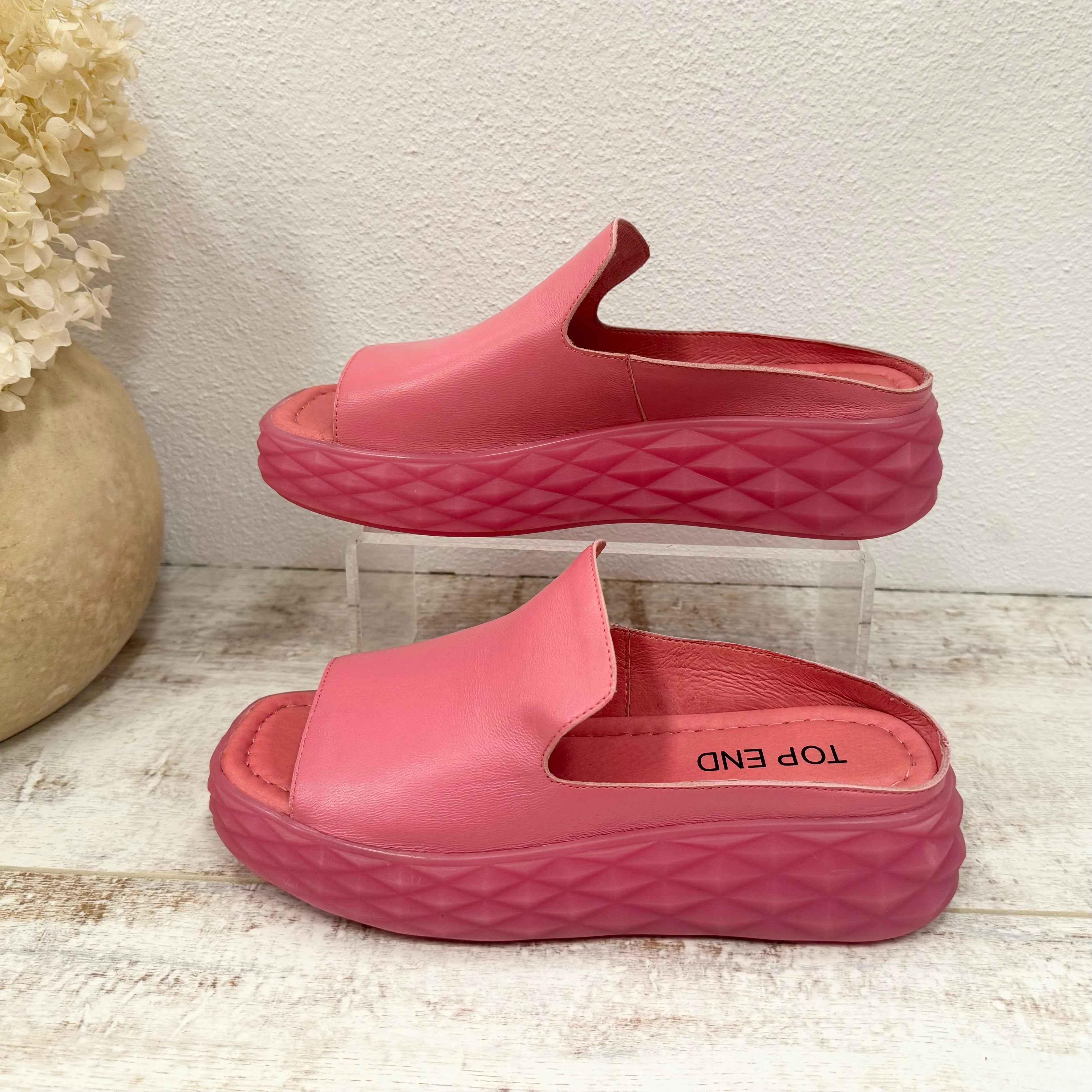 Rosabel Leather Slides