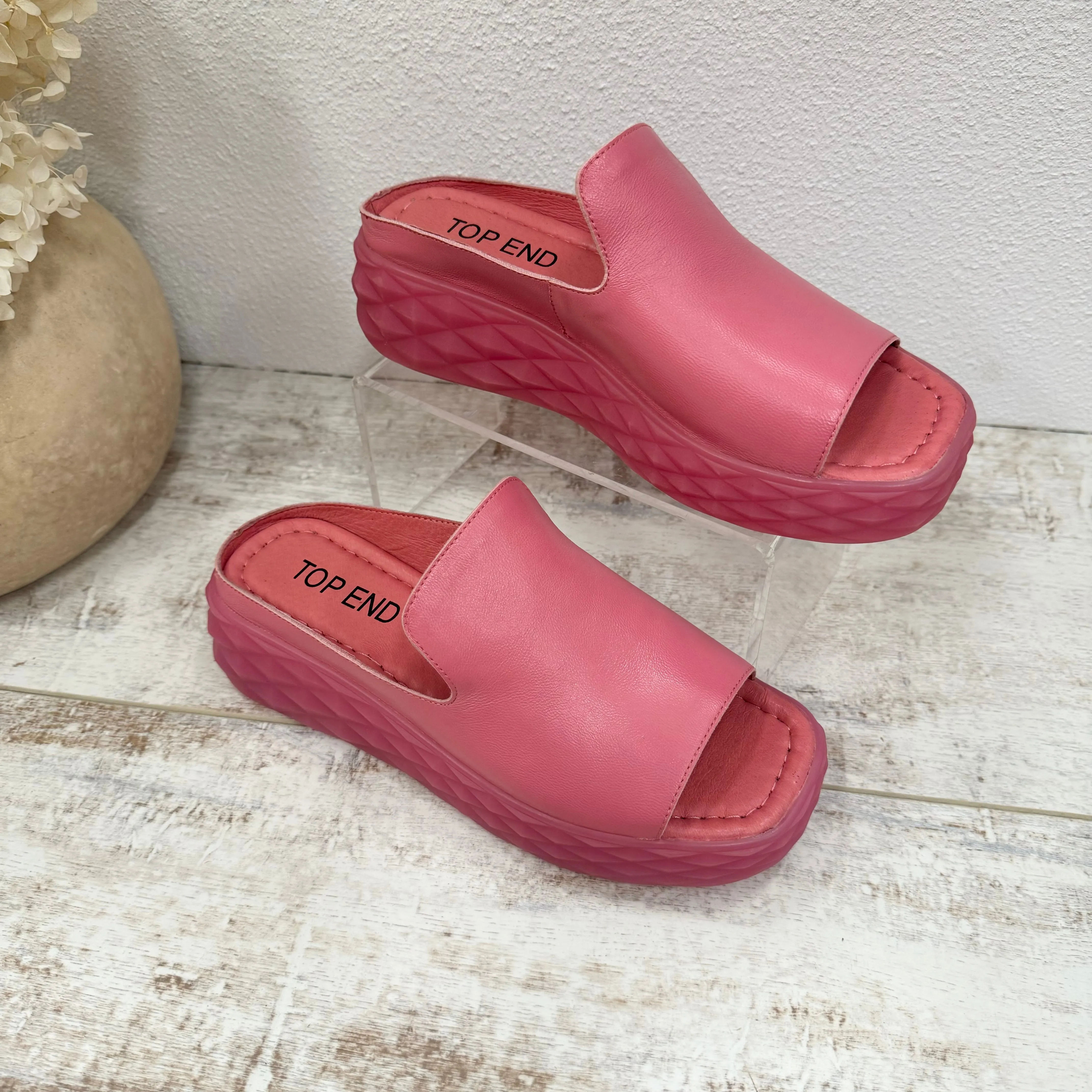 Rosabel Leather Slides
