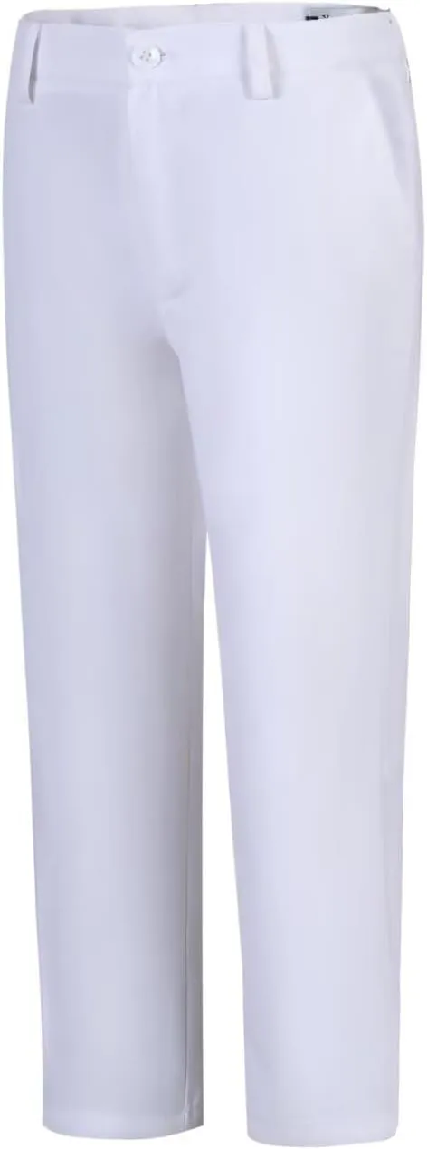 ROZU Boys Dress Pants Flat Front School Uniform Pants for Boys Toddler Kids Formal Belt Loops Boy’s Suit Pants 2T-20