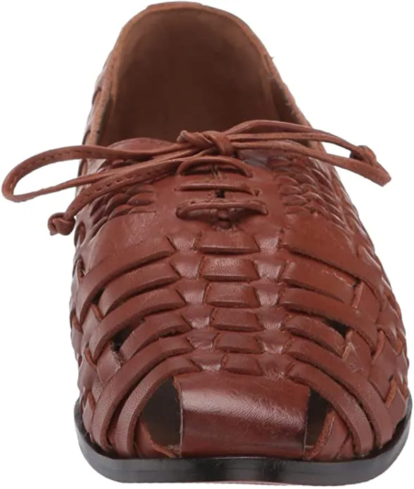 Saddle Edelman Problem-free return Retro Sam Cognac Lace-up Loafer Leather Most-ordered Oxford Rishel Tan Flat