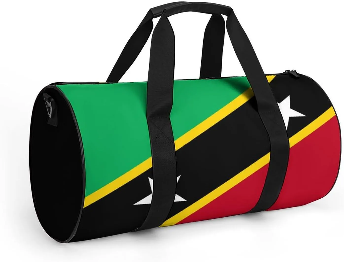 Saint Kitts Flag Gym Bag with Wet Pocket Travel Duffel for Boys Girls Weekender Overnight