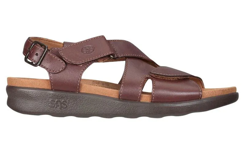 SAS Huggy Cross Strap Sandal - Cinnamon