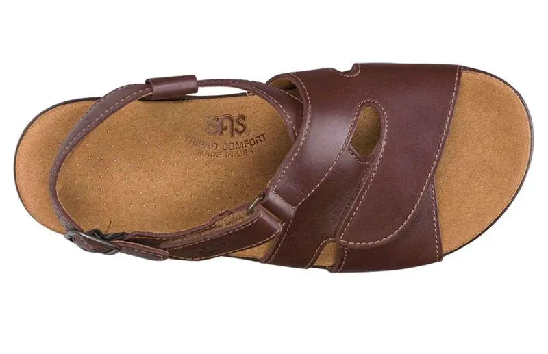 SAS Huggy Cross Strap Sandal - Cinnamon