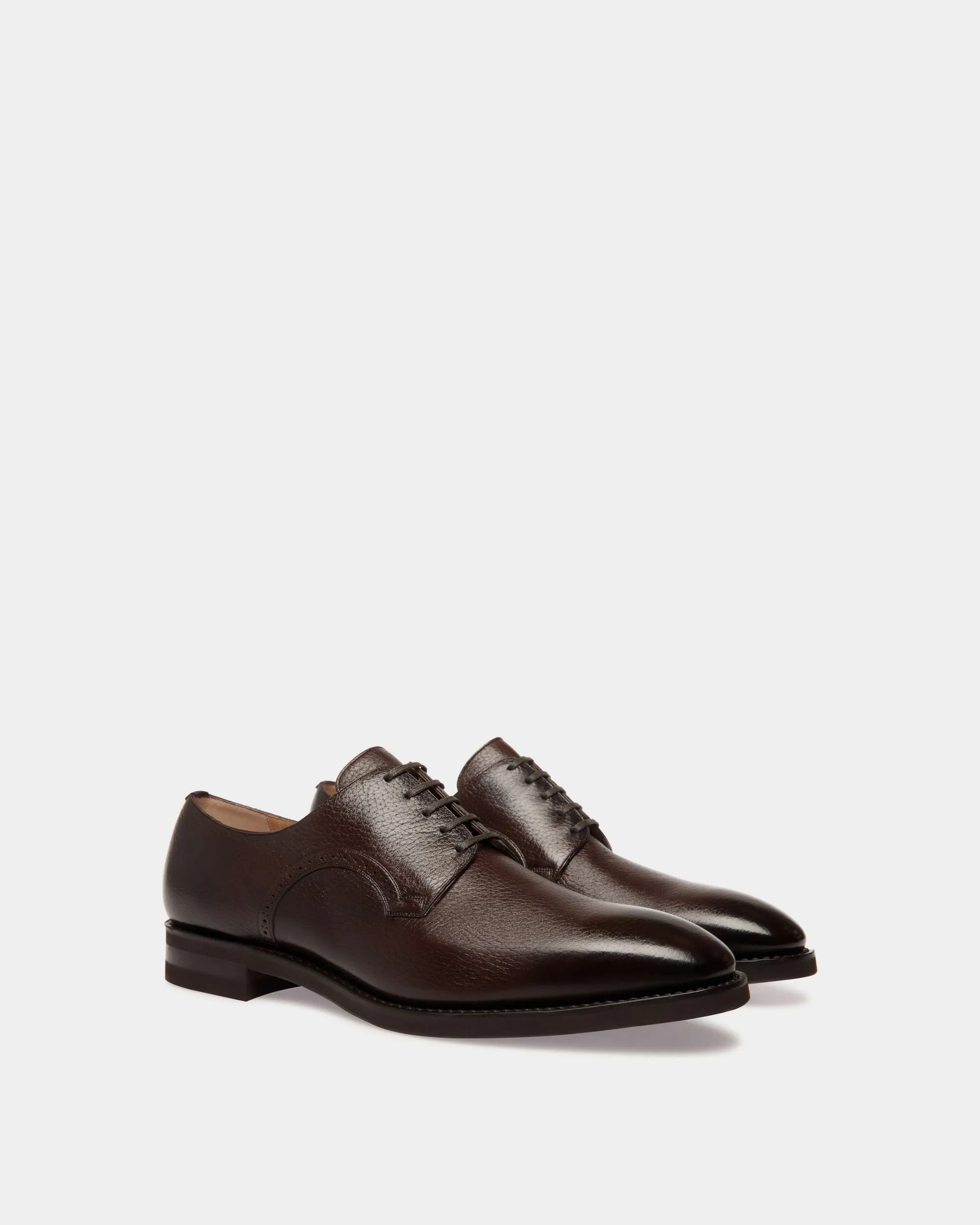 Scribe Derby in Brown Deer Leather