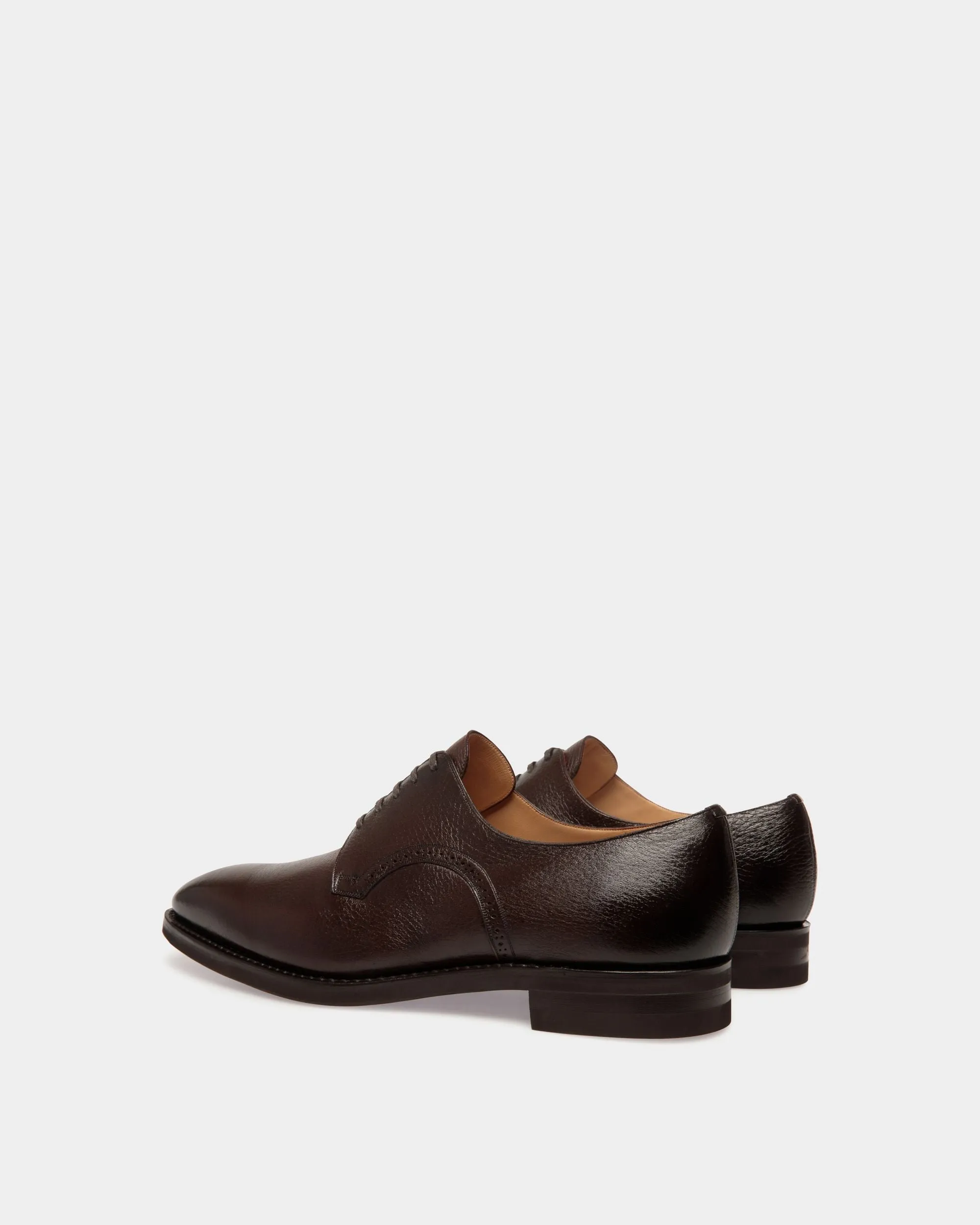 Scribe Derby in Brown Deer Leather