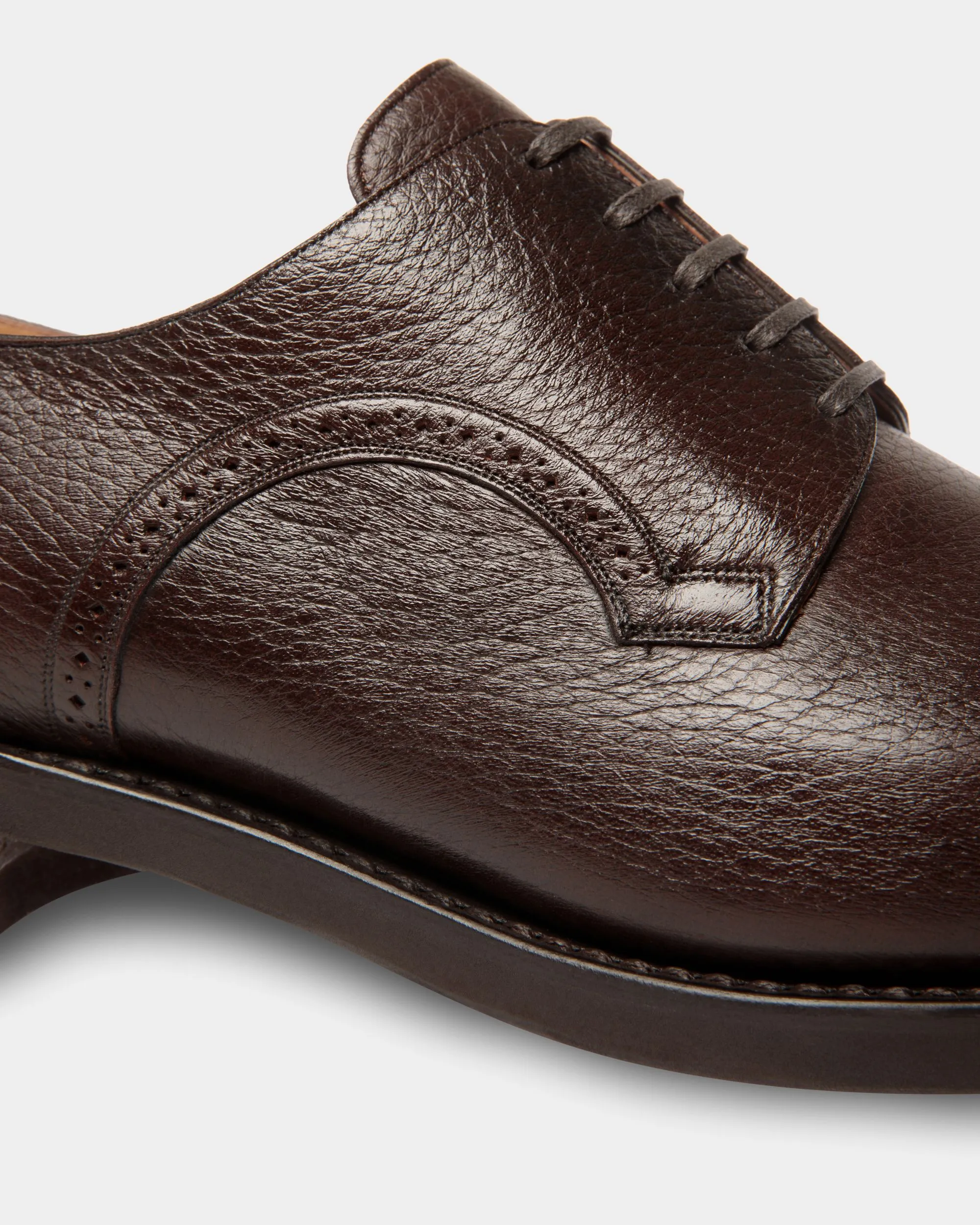 Scribe Derby in Brown Deer Leather