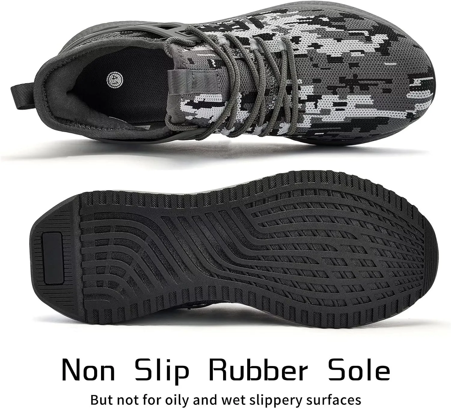 SDolphin Men's Running Shoes Sneakers - Tennis Workout Walking Gym Athletic Rubber Sole Breathable Comfortable Non Slip Fashion Shoes