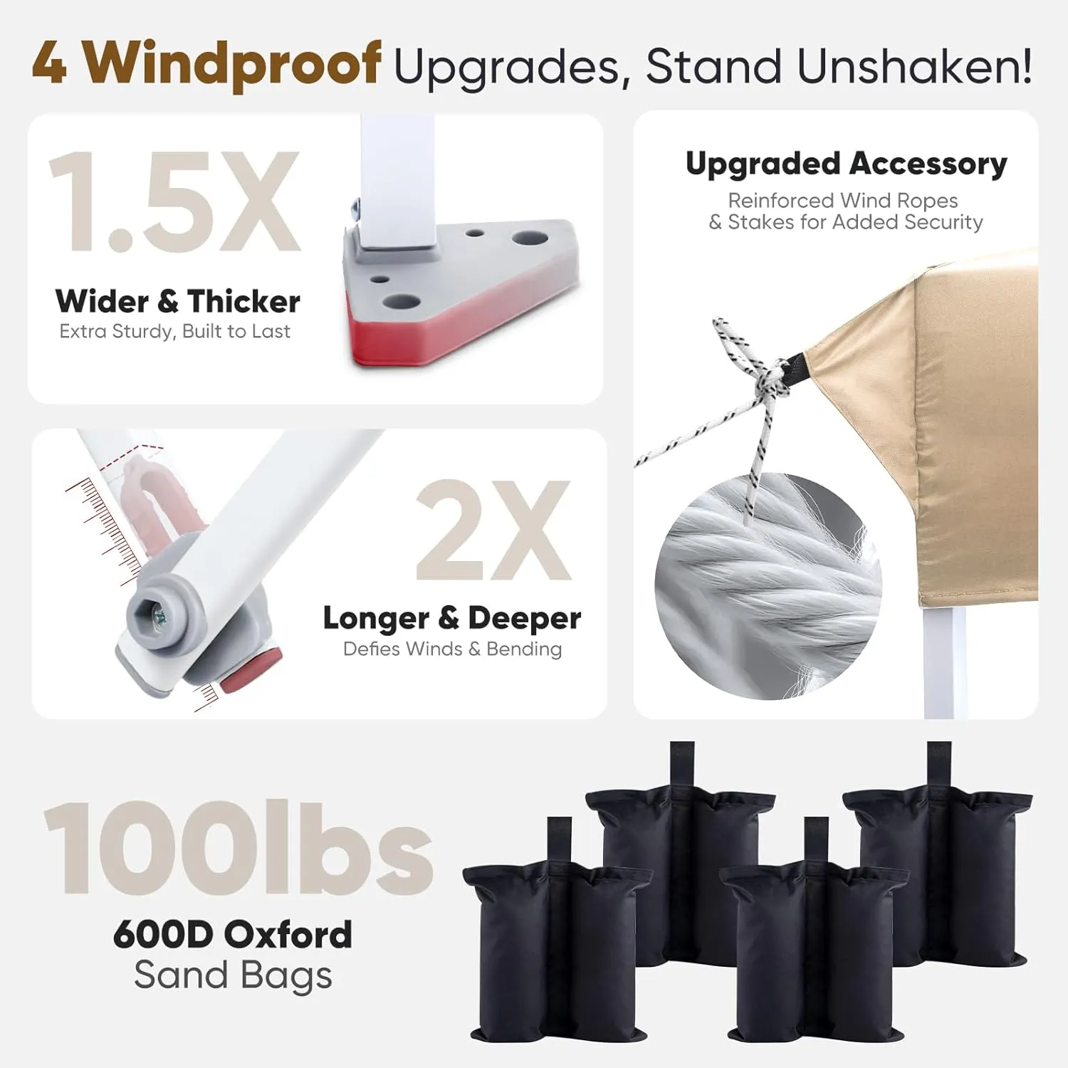 Sekey 10x10 Pop Up Canopy with 1 Push Setup, Instant Shelter Portable Outdoor Canopies, 420D Silver Coated Top, 6 Pockets Sidewall, 4 Weight Bags
